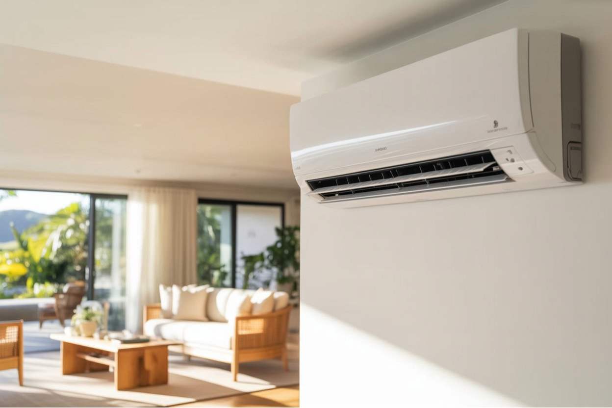 Heat pump installation in a modern Takapuna home